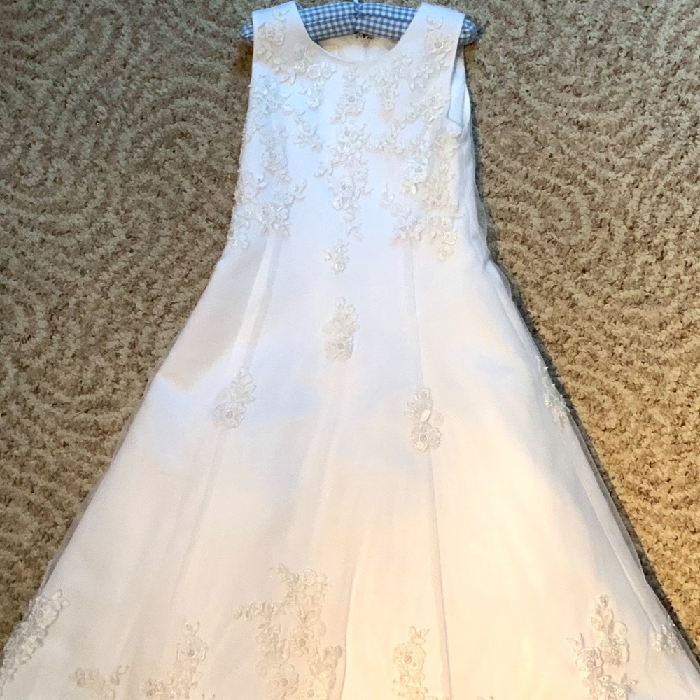 First Communion,-Flower Girl-wedding Dress sz 7